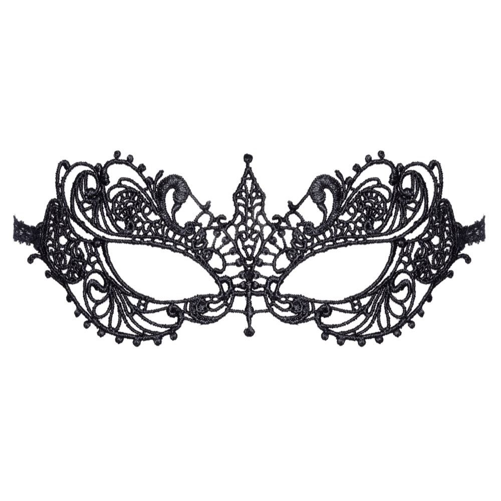 Cottelli Accessoires Blindfold     Elegant øjenmaske Med Blondebånd fra Cottelli Accessories