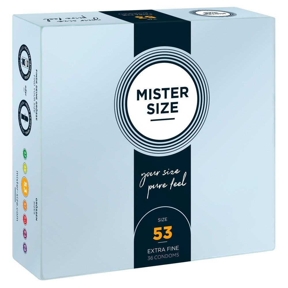 Mister Size 53 Mm     Kondomer 36stk fra 210th