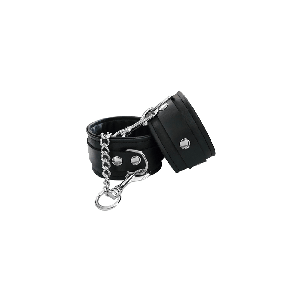 Håndmanchetter I Kunstlæder     Justerbare Bdsm Cuffs fra Rouge
