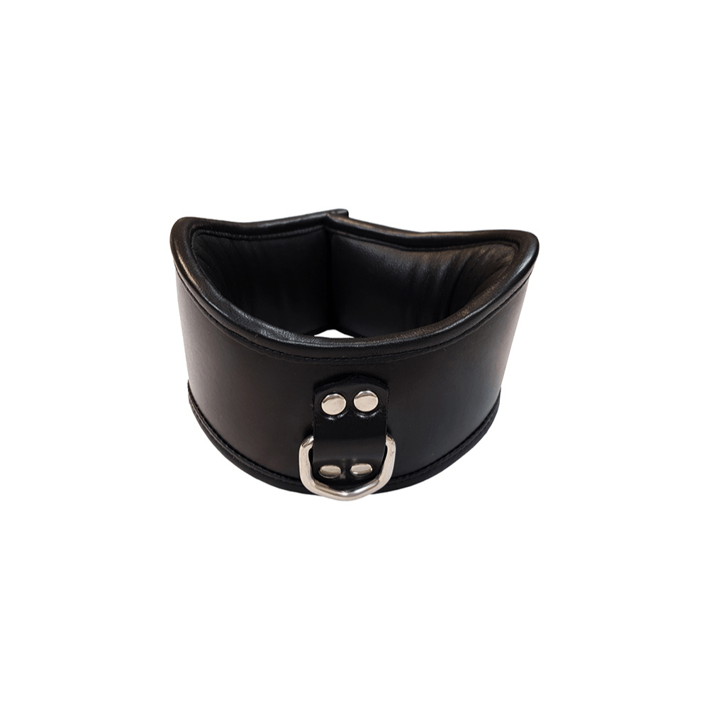 Polstret Posture Collar I Læder Med Låsbar Spænde fra Rouge