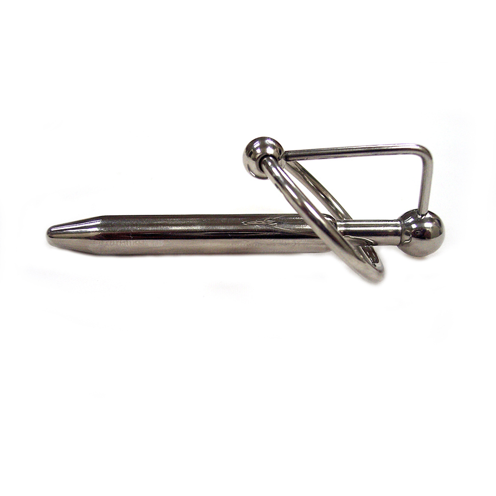 Urethral Probe Med Glansring I Rustfrit Stål fra Rouge
