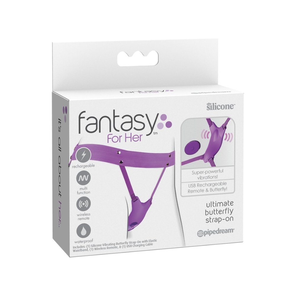 Fantasy For Her Strap On Med Fjernbetjening fra Pipedream