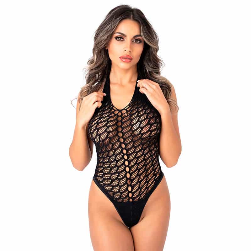 Jenna Bodystocking Sort fra Daring Intimates