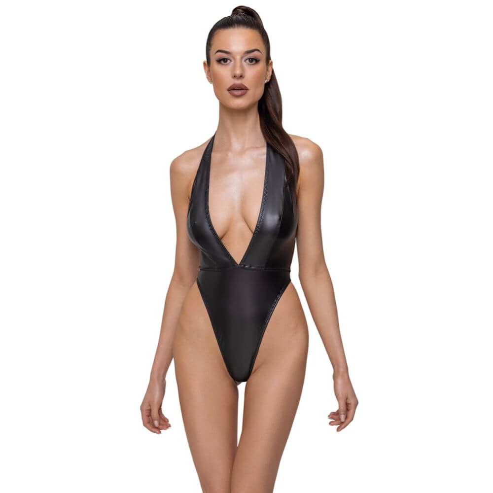Cottelli   L   Matlook Bodystocking Med Dyb V Udskæring fra 210th