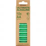Ultimate Alkaline Aa Lr6 1,5v   10 Pak   Batteri fra Deltaco