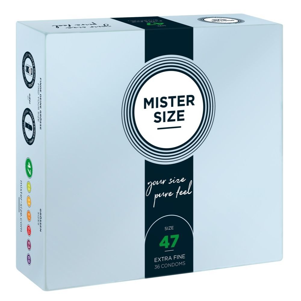Mister Size 47 Mm     Kondomer 36stk fra 210th