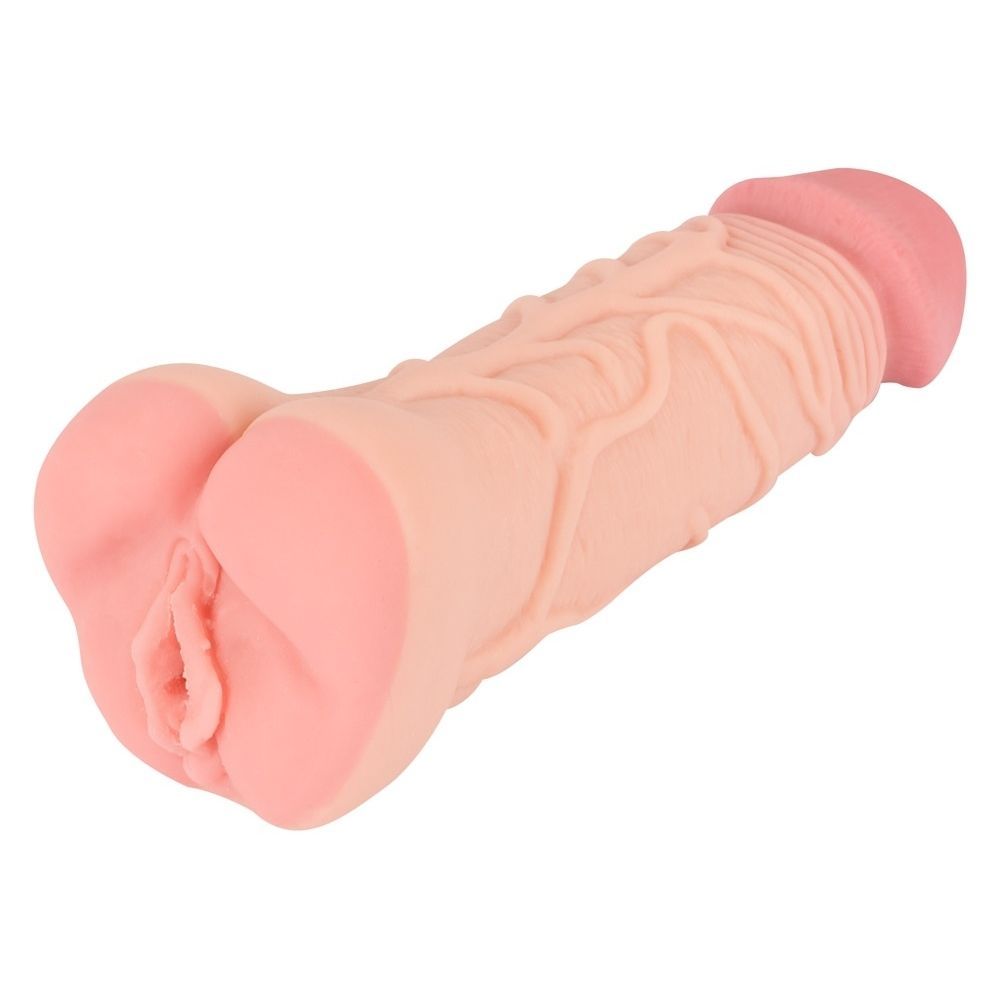 2 In 1 Extension & Masturbator Vagina fra Nature Skin