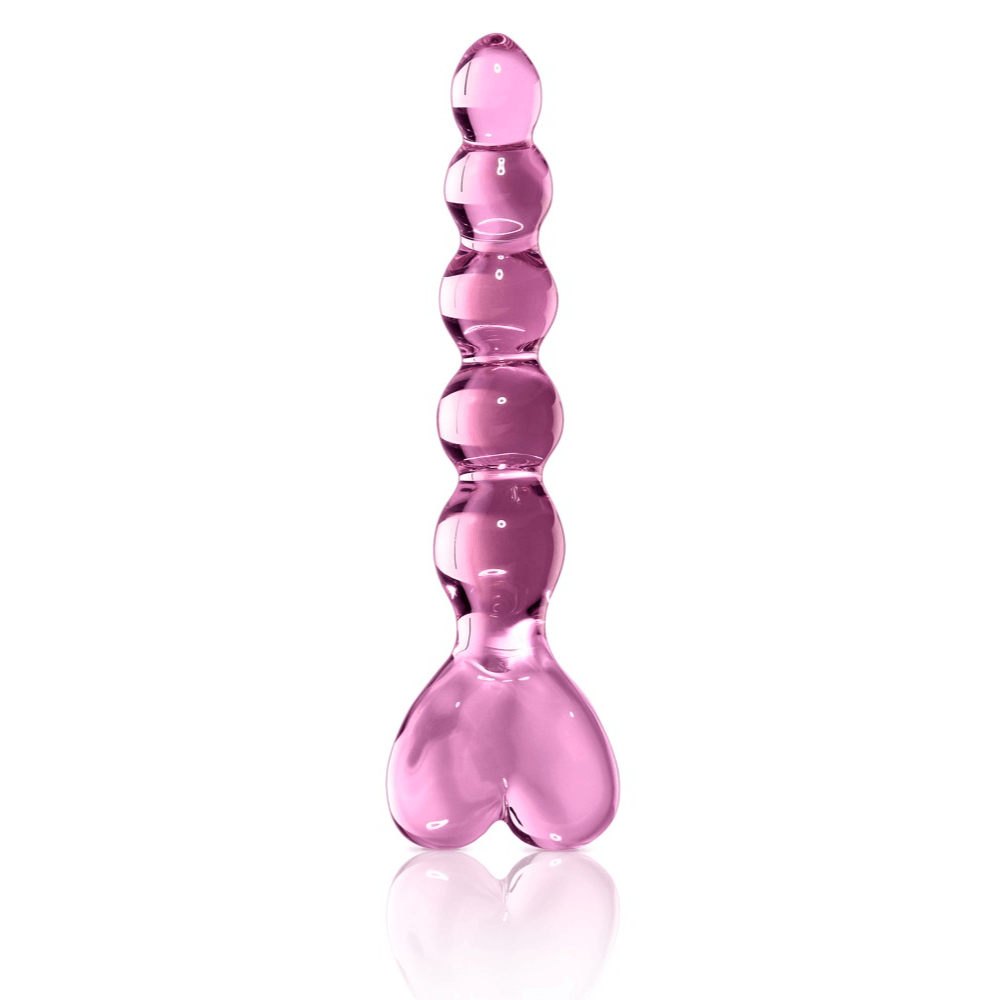 No. 43 Glasdildo Med Temperaturleg     20 Cm fra Icicles