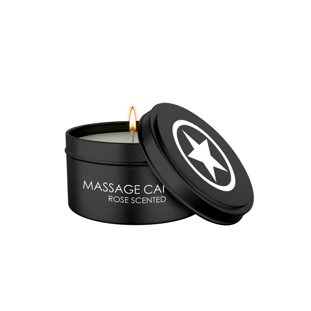 Massagelys   Roseduft fra Ouch!