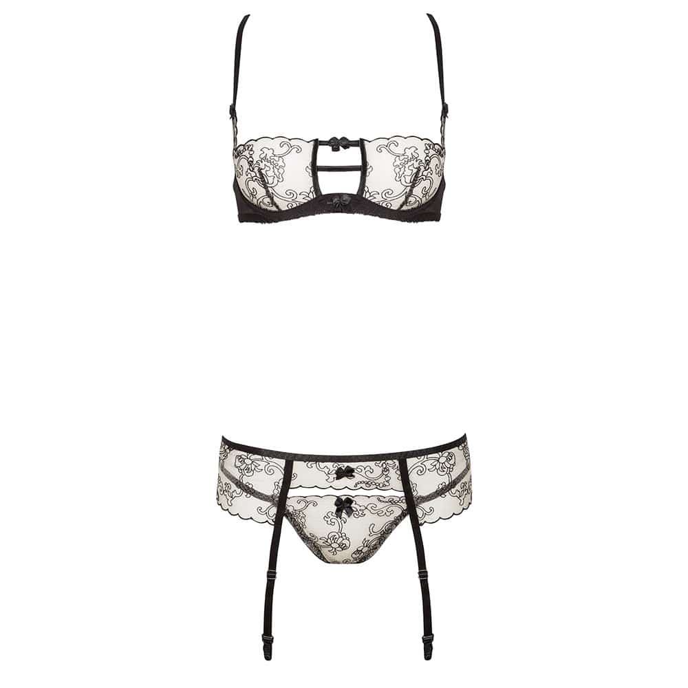 Philippa Hofteholder Sæt Nude Og Sort   L  fra Beauty Night Fashion