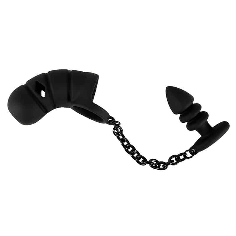 Penisbur Med Butt Plug fra Black Velvets
