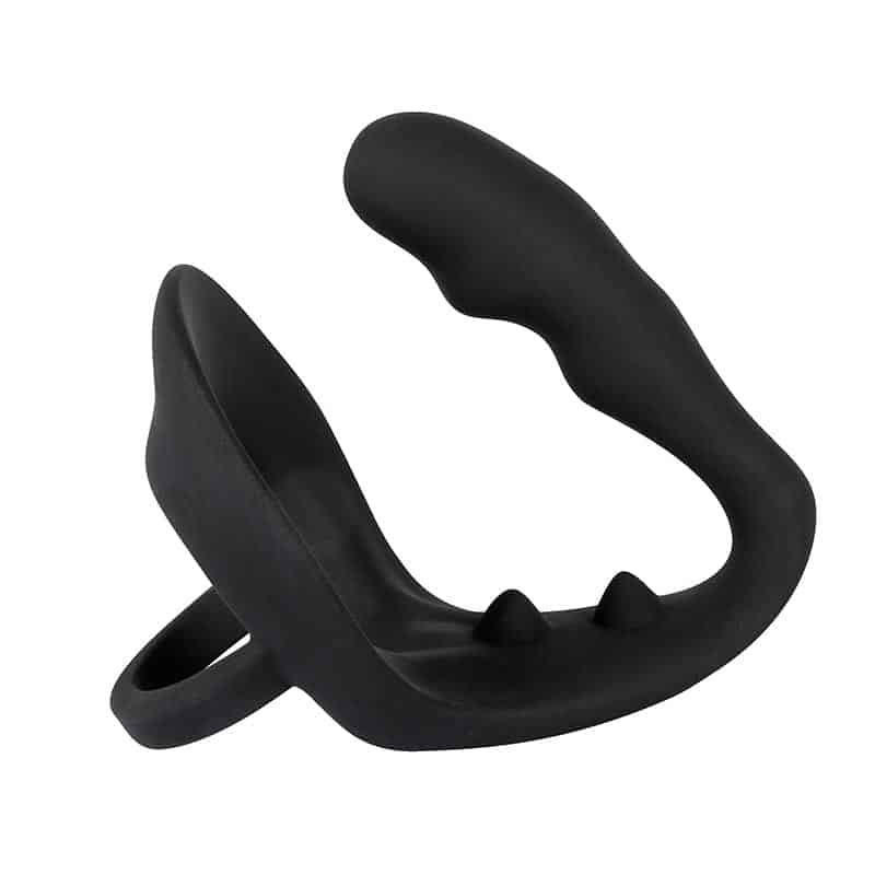 Penisring Med Anal Plug Sort fra Black Velvets