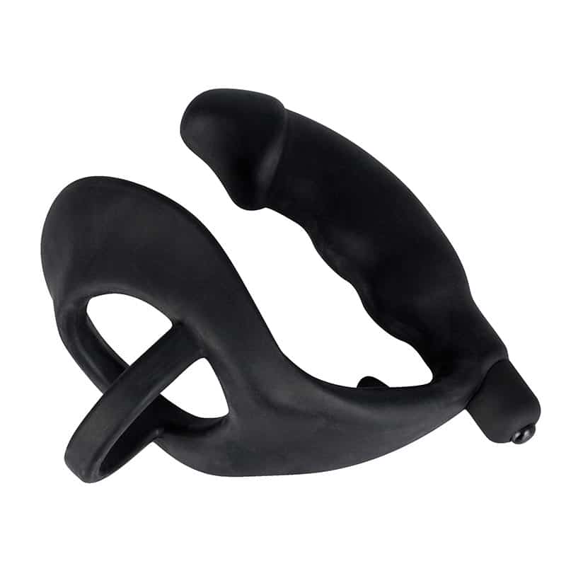 Penisring Med Vibrator Butt Plug fra Black Velvets