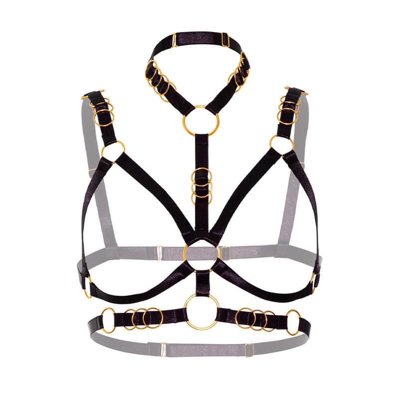 Layla åben Bh Harness Deluxe fra Kinky Diva