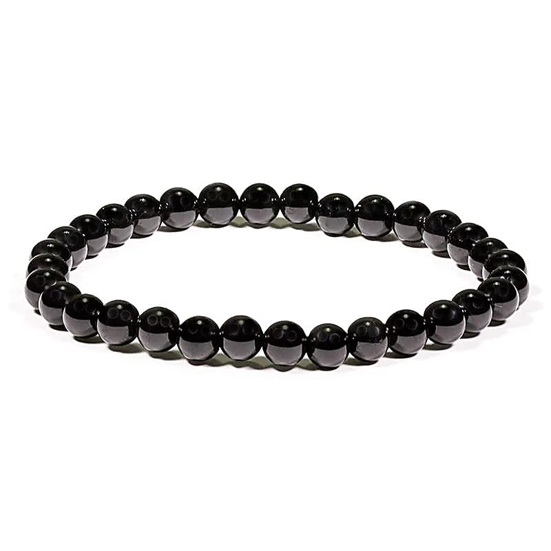 Armbånd Sort Turmalin   6mm fra Smykker I Sort »