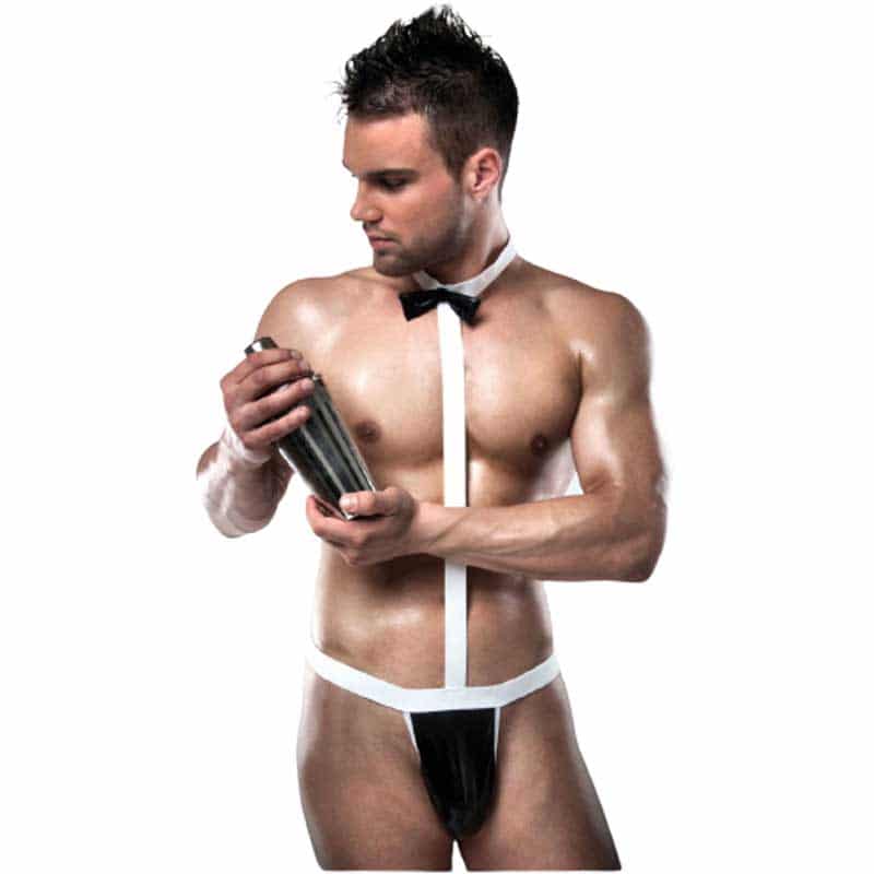 The Bartender Body Streng Til Mænd Sort Og Hvid   X Xx fra Passion
