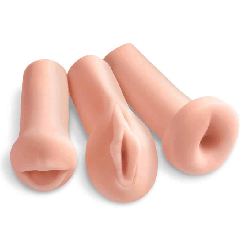 Extreme Toyz 3 I 1 Pocket Pussy Sæt fra Pipedream