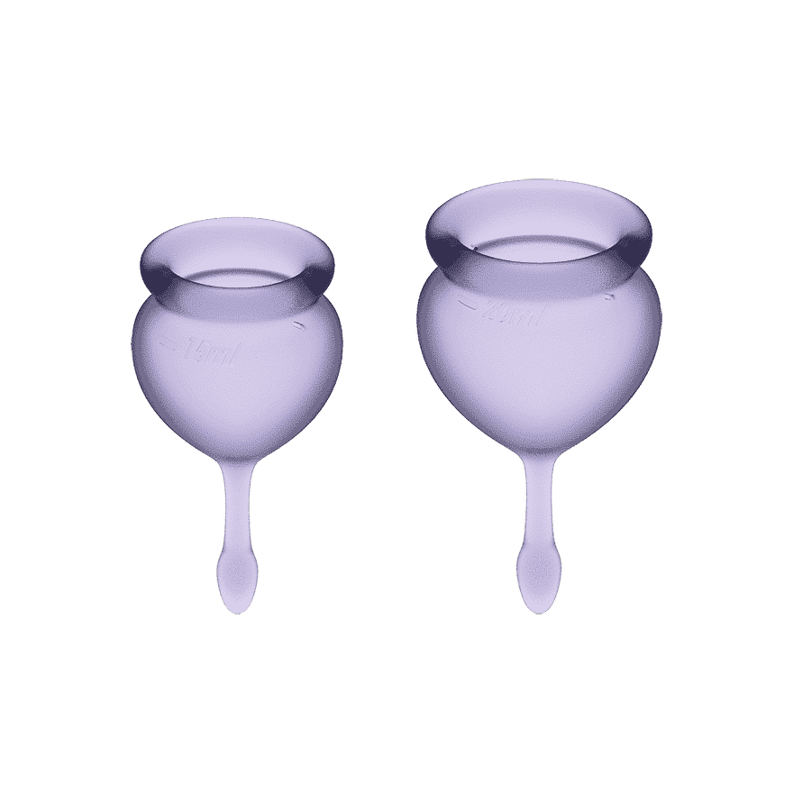 Feel Good Menstruationskop 2 Pak   Lilla fra Satisfyer